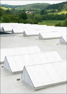 Licht, Frischluft, Arbeitsschutz, RWA? ebm-papst entschied sich für Jet-Tageslichtelemente