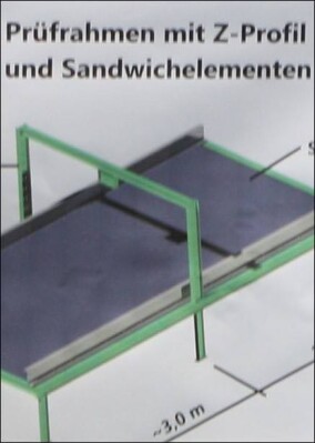 Leichterer, federnder, windbeständigerer Stahlleichtbau mit Sandwichelementen