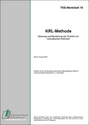 TKB-Merkblatt 18 - Messung und Beurteilung der Feuchte von mineralischen Estrichen