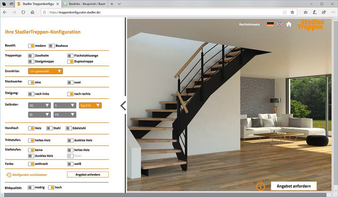 Neuer Treppenkonfigurator Von Stadler Treppen Online