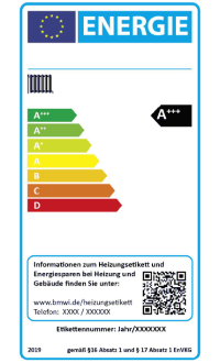 EU-Energielabel mit geänderter Skala für neue Heizungen