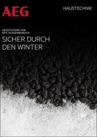Neue AEG-Broschüre „Frostschutz-Systeme - Sicher durch den Winter“