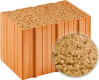 Ökologischer Mauerziegel mit Holzfaserfüllung für Mehrgeschossbauten