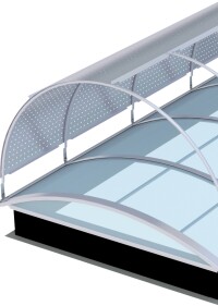 Esserprotect: Sonnensegel und Sonnenschutz für Lichtbandsystem Esserlux von Essertec