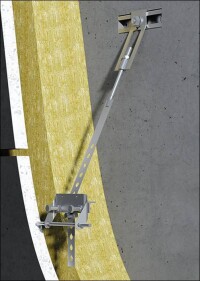 Befestigungssystem für dünne, großformatige Betonfassadenplatten mit Zulassung