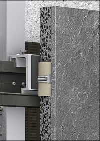 Airtec: Vorgehängte Schiefer-Leichtfassade aus vorgefertigten, bis max. 7,7 m² großen Elementen