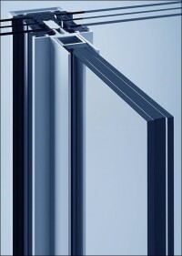 Designstudie von Heroal für ein hochtransparentes Fassadensystem