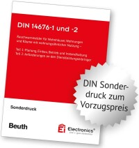 Rauchwarnmeldernormen DIN 14676-1 und DIN 14676-2 zum Vorzugspreis
