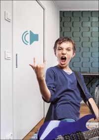 Innenwand-Schiebetüren mit Schalldämmung von 38 dB erstmals von Eclisse