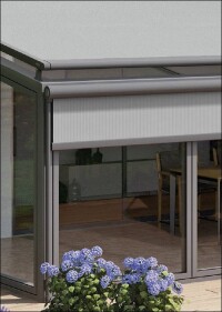 Perfotex: Stark reflektierendes Sonnenschutztuch für verglaste Konstruktionen im Außenbereich