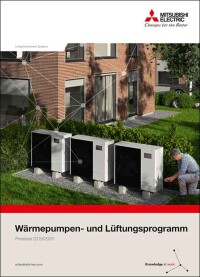 Neue Preisliste zum Wärmepumpen- und Lüftungsprogramm von Mitsubishi Electric