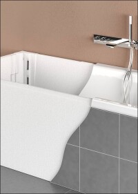 Neue Poresta-Badewannenträger-Generation: zum Stecken und passend für ca. 500 Badewannen