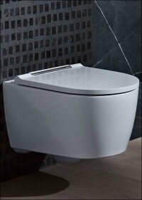 Geberits ONE WC: wie aus einem Guss, spülrandlos, mit asymmetrischer Innengeometrie