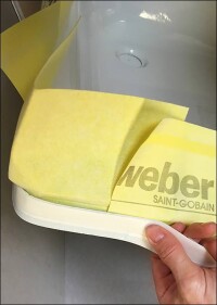 Selbstklebendes Wannendichtbandsortiment - inklusive Schnittschutz - von Saint-Gobain Weber