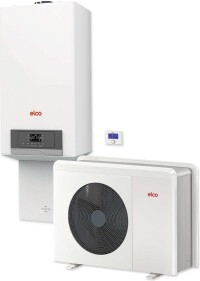Elco macht aus Luft-Wasser-Wärmepumpe und Gas-Brennwertkessel ein Hybridsystem