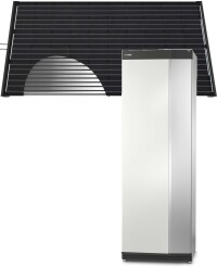 Hybrider Solarstrom- und -wärmekollektor für Sole/Wasser-Wärmepumpen von Nibe