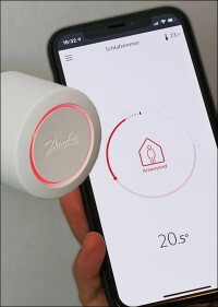 Danfos-Thermostat per App programmierbar