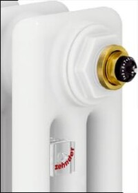 Röhrenradiatoren von Zehnder mit Q-Tech-Ventil für den laufenden hydraulischen Abgleich