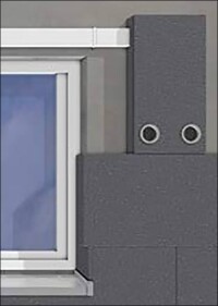 WDVS-integrierte Lüftungsanlage mit Wärmerückgewinnung neu von Sto