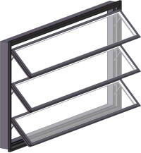 Preisoptimiertes Lamellenfenster von Lacker: bigAir frame