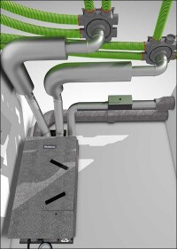 Zentrale Lüftung von Etagen- und Einliegerwohnungen à la Bosch und Buderus