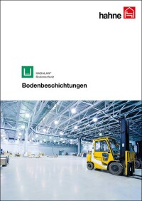 Neue Broschüre von Hahne zu Bodenbeschichtungen