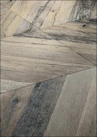 Traditionelles Parkett als Feinsteinzeug von Ceramiche Refin