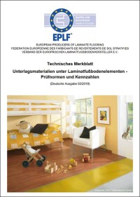 EPLF-Merkblatt „Unterlagsmaterialien“ aktualisiert