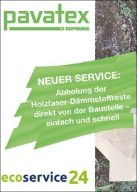 Holzfaserdämmstoff-Reste von Pavatex direkt abholen lassen