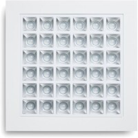 Glamox C85: Designtes Deckenlicht aus einem symmetrischen Cluster aus Downlights