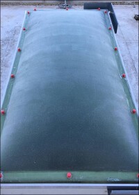 Sonnenschutzbeschichtung mit Glasperlen für Dachkuppeln und Oberlichter