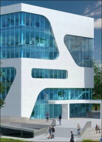 Freyler-Sonderkonstruktion für dynamische Hightech-Fassade am FC Campus