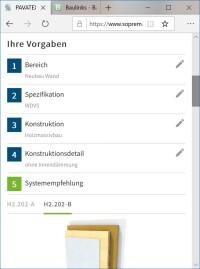 Neuer Pavatex Systemfinder für die Dach- und Wanddämmung mit Holzfasern