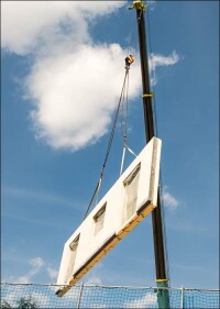 TextureWall - Fertigwand / Vorstellwand aus Verbundwerkstoffen mit Putzoptik