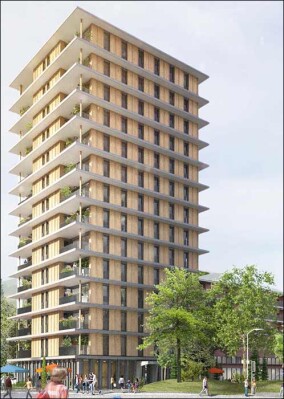 DBU fördert „Carl“, ein Modellprojekt zur Etablierung des Hochhausbaus mit Holz