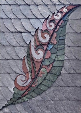 Kunstfertigkeit mit Schiefer