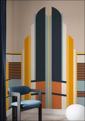 Tapeten in italienischem Design mit französischem Touch und Art-Deco-Anleihen