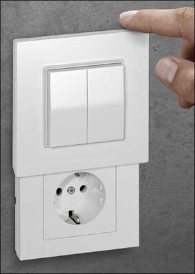 „Versteckdose“: TCS kombiniert elegant Schalter für Hue-Leuchten mit einer normalen Steckdose