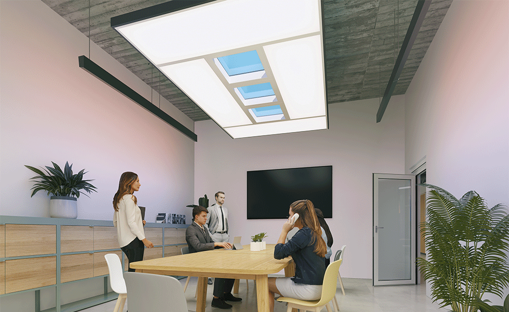 Mit NatureConnect bringt Signify Tageslicht ins Büro