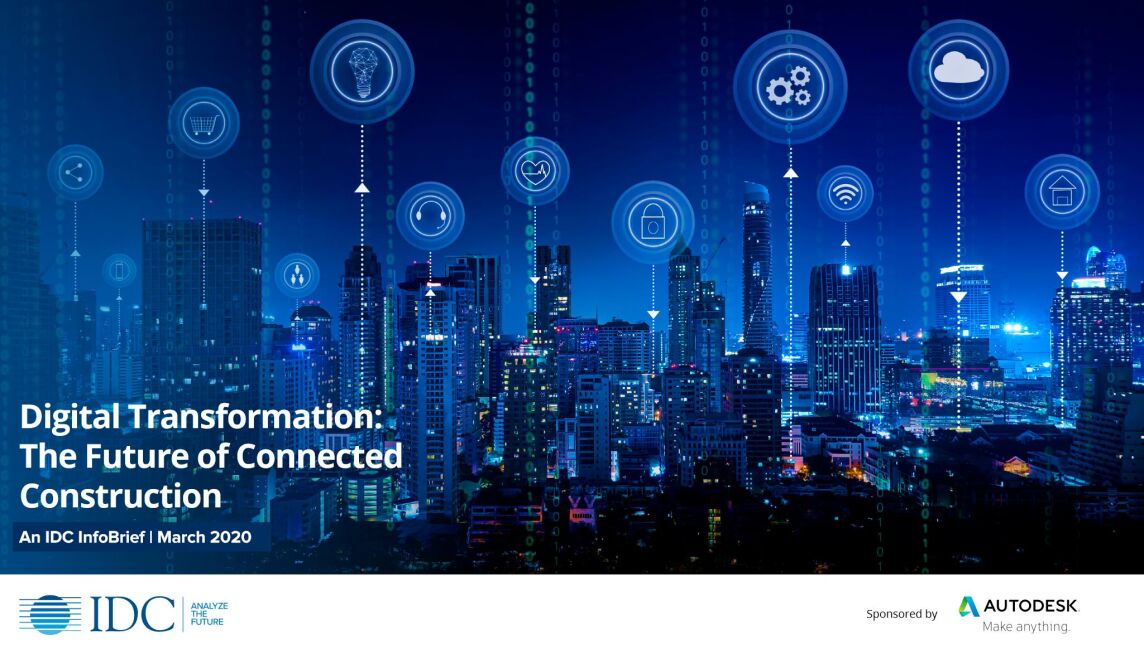 Titelbild der IDC-Studie „Digital Transformation: The Future of Connected Construction“