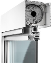 Rollladenkastensystem Vekavariant 2.0 für breitere Fenster optimiert