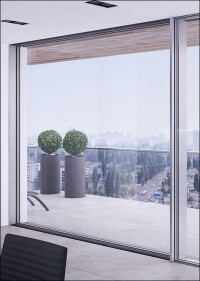 Aluprofs neues Alu-Schiebetürsystem mit verdeckter Zarge und viel Transparenz