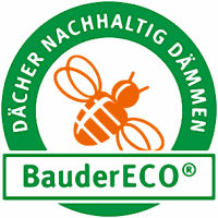 Biomassenbasierter Dachdämmstoff BauderECO mit verbesserter Wärmeleitstufe 024 