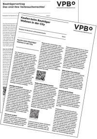 Zwei neue VPB-Ratgeber zu Bauträgerverträgen