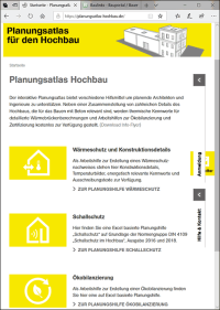 Update der Module Schallschutz und Wärmeschutz im „Planungsatlas Hochbau“