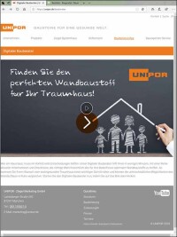 Digitaler Wandbaustoff-Auswahl-Berater für Bauherren von Unipor