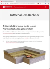 Online-Trittschallrechner à la Rockwool