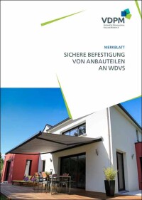 Neues VDPM-Merkblatt zur fachgerechten Montage von Anbauteilen an WDV-Systemen