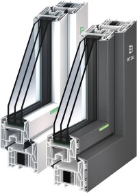 RC3-zertifizierte Kunststoff- bzw. Alu-Kunststofffenster von Kneer-Südfenster in Serienfertigung