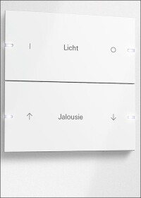 Giras Tastsensor 4: aus Echtmaterialen und professionell beschriftbar